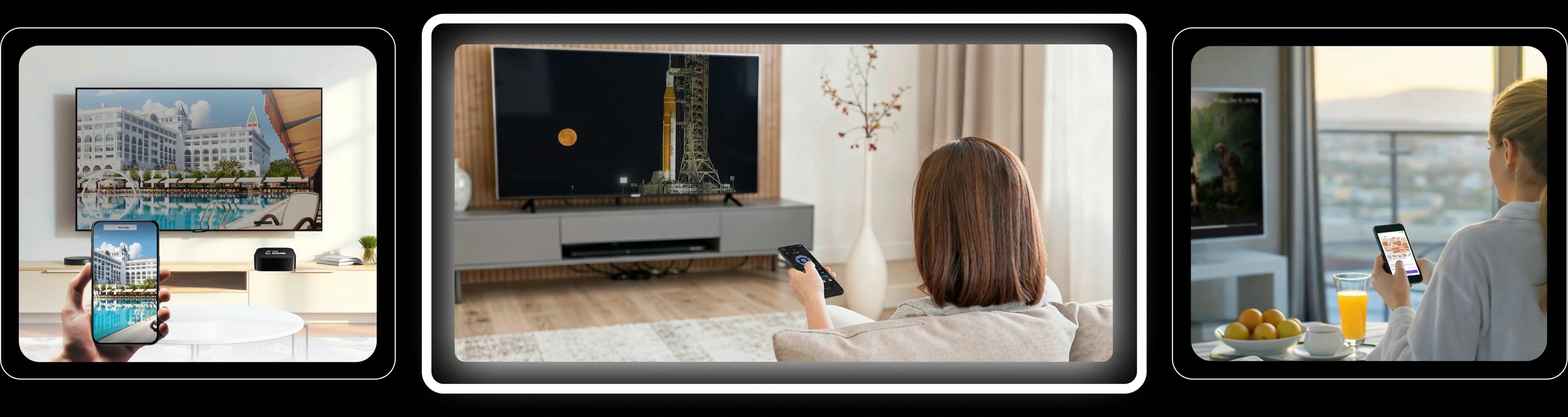 Guests casting from their phones to in-room TVs